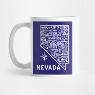 Nevada Map Mug